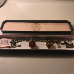 Vintage Juicy Couture Chain Bracelet + Two Charms